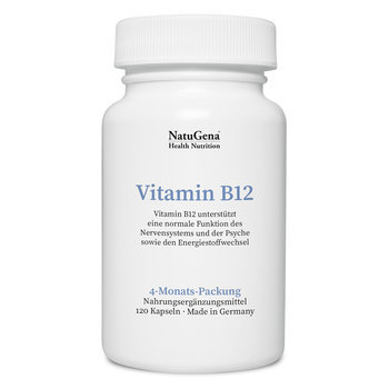 Bioaktiver Vitamin B9 und B12 Komplex Natugena